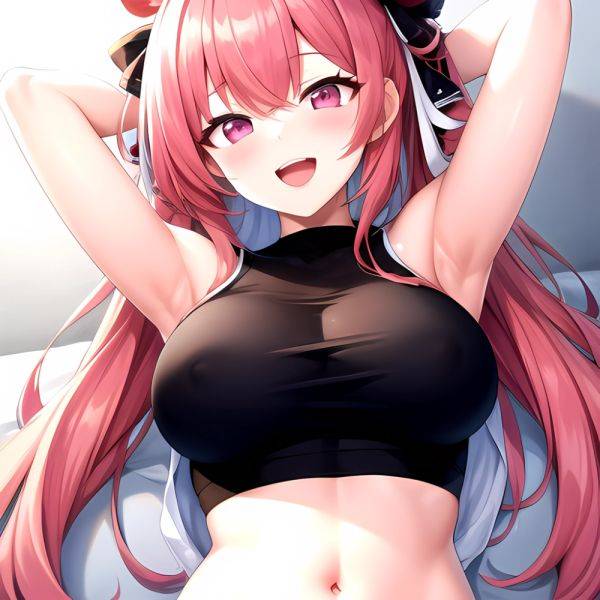 1girl D Absurdres Armpits Arms Behind Head Azur Lane Blush Breasts Bremerton Azur Lane Crop Top Highres Large Breasts Looking, 3376881604 - AIHentai - aihentai.co on pornsimulated.com