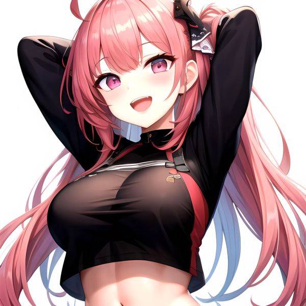 1girl D Absurdres Armpits Arms Behind Head Azur Lane Blush Breasts Bremerton Azur Lane Crop Top Highres Large Breasts Looking, 1384418622 - AIHentai - aihentai.co on pornsimulated.com