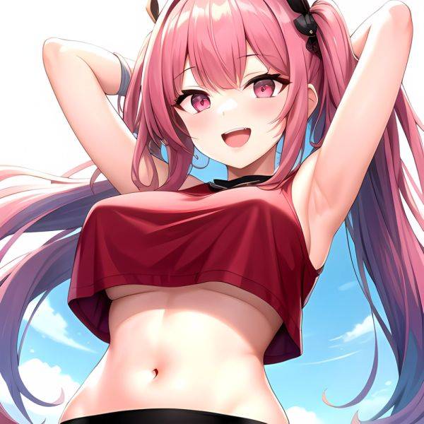1girl D Absurdres Armpits Arms Behind Head Azur Lane Blush Breasts Bremerton Azur Lane Crop Top Highres Large Breasts Looking, 1290776654 - AIHentai - aihentai.co on pornsimulated.com