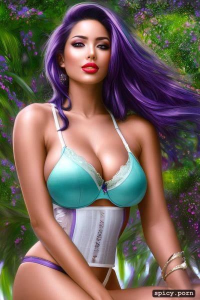 Athletic body, brazilian female, purple hair silicon tits, pretty face - spicy.porn - Brazil on pornsimulated.com