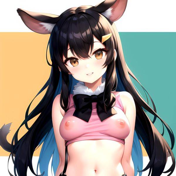 1girl Aardvark Kemono Friends Animal Ears Bare Shoulders Black Bow Black Bowtie Black Hair Bow Bowtie Breasts Brown Eyes Cropped, 2993428635 - AIHentai - aihentai.co on pornsimulated.com