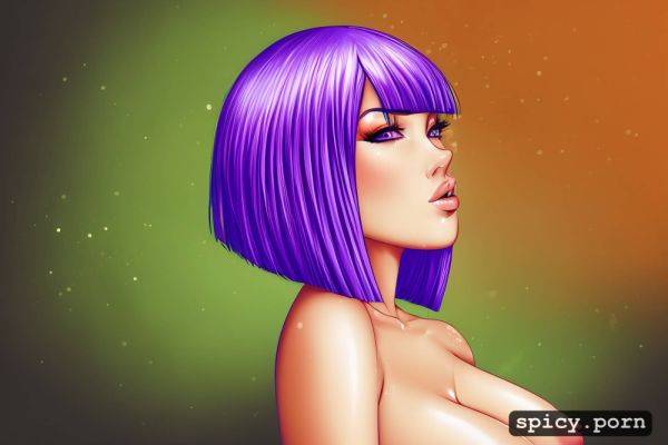 Short, portrait, beautiful face, bobcut hair, club, solid colors nude - spicy.porn on pornsimulated.com