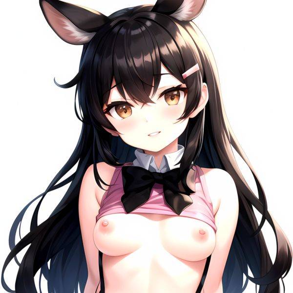 1girl Aardvark Kemono Friends Animal Ears Bare Shoulders Black Bow Black Bowtie Black Hair Bow Bowtie Breasts Brown Eyes Cropped, 4046185732 - AIHentai - aihentai.co on pornsimulated.com