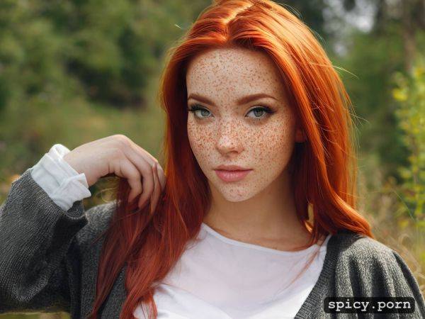 Forest, freckles, 18 years old red hair teen swallow cum, lake - spicy.porn on pornsimulated.com