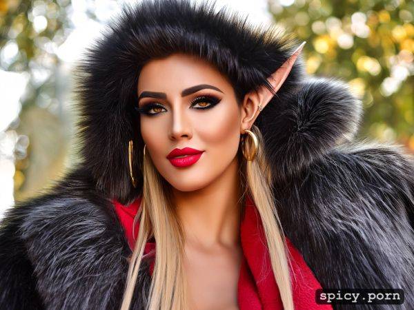 Pretty face 25 year old, fur hood, ultra high resolution, she has purple lipstick - spicy.porn on pornsimulated.com