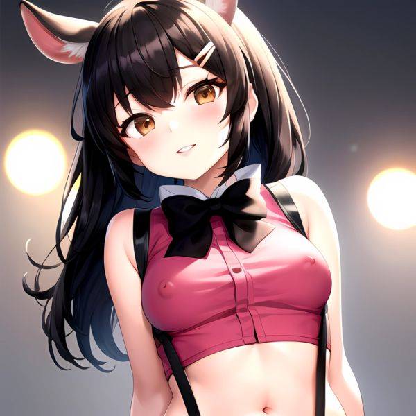 1girl Aardvark Kemono Friends Animal Ears Bare Shoulders Black Bow Black Bowtie Black Hair Bow Bowtie Breasts Brown Eyes Cropped, 1730336711 - AIHentai - aihentai.co on pornsimulated.com
