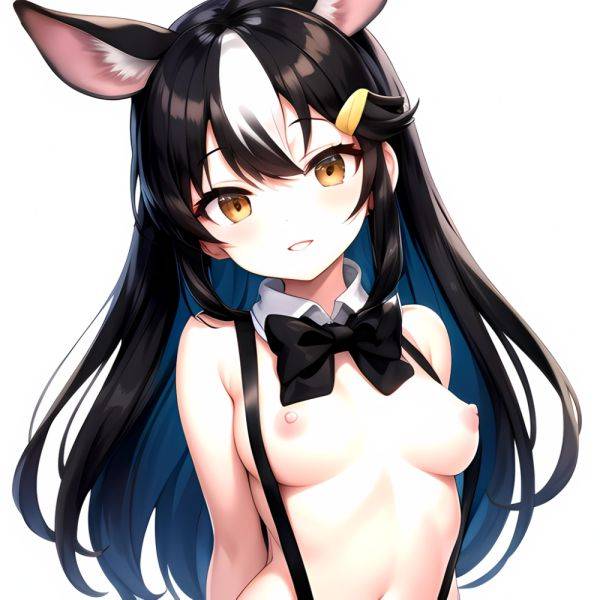 1girl Aardvark Kemono Friends Animal Ears Bare Shoulders Black Bow Black Bowtie Black Hair Bow Bowtie Breasts Brown Eyes Cropped, 2448276902 - AIHentai - aihentai.co on pornsimulated.com
