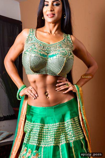 Athletic midriff, 34years, lehenga, big tits perfect body, busty - spicy.porn on pornsimulated.com