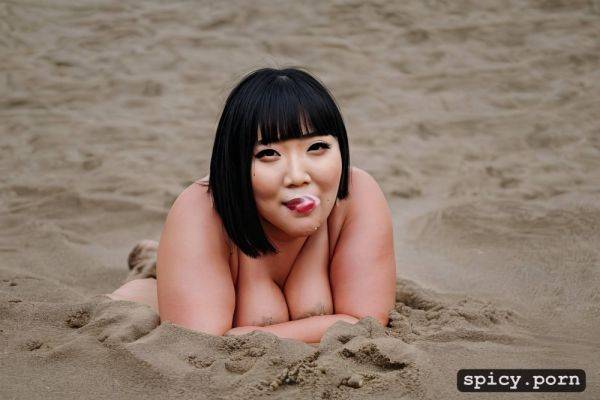 Portrait, bobcut hair, precise lineart, on beach, bdsm, korean milf - spicy.porn - North Korea on pornsimulated.com