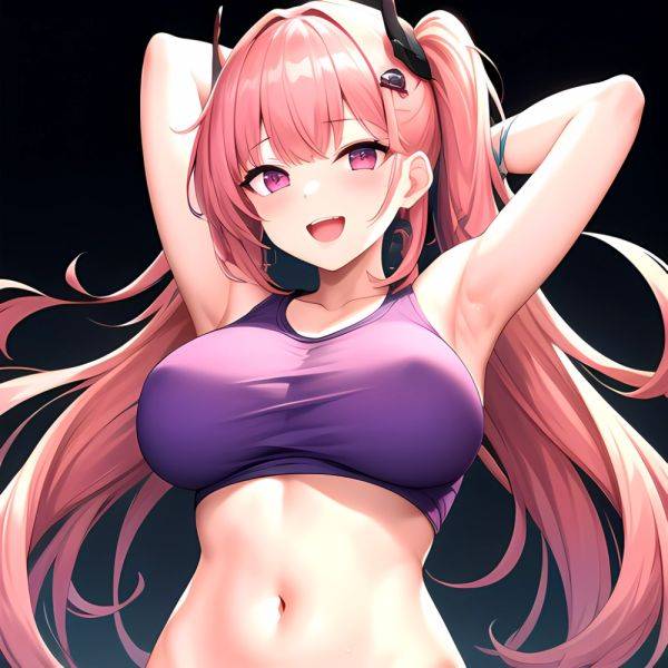 1girl D Absurdres Armpits Arms Behind Head Azur Lane Blush Breasts Bremerton Azur Lane Crop Top Highres Large Breasts Looking, 2775849706 - AIHentai - aihentai.co on pornsimulated.com