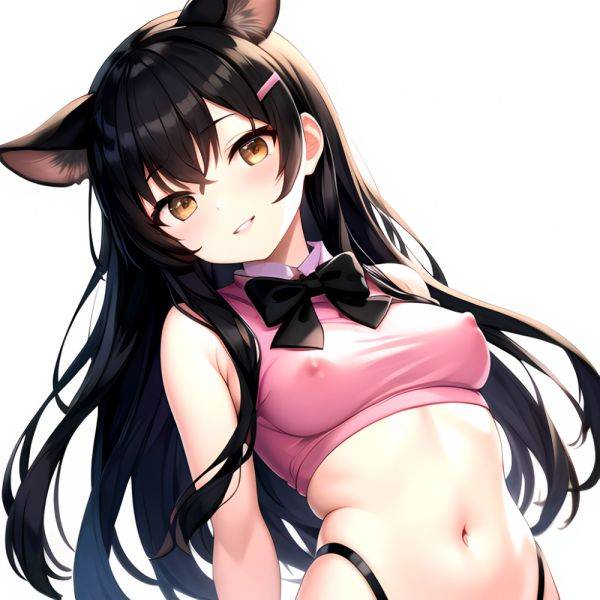 1girl Aardvark Kemono Friends Animal Ears Bare Shoulders Black Bow Black Bowtie Black Hair Bow Bowtie Breasts Brown Eyes Cropped, 428249595 - AIHentai - aihentai.co on pornsimulated.com