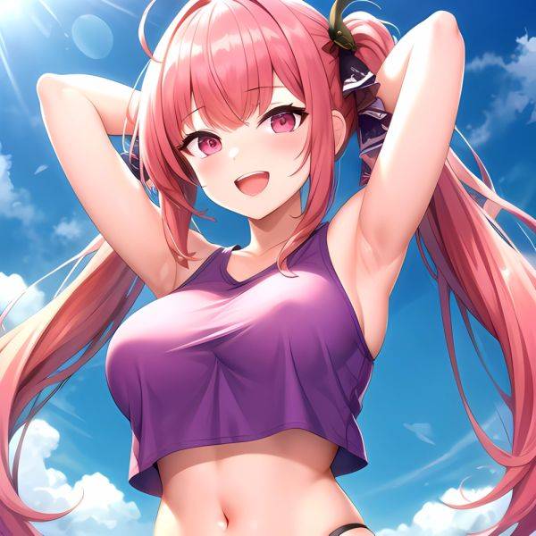 1girl D Absurdres Armpits Arms Behind Head Azur Lane Blush Breasts Bremerton Azur Lane Crop Top Highres Large Breasts Looking, 1387879281 - AIHentai - aihentai.co on pornsimulated.com