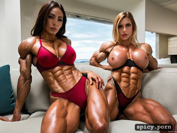 Green eyes, 18 year old, huge developed lean striated muscles - spicy.porn on pornsimulated.com