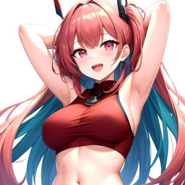 1girl D Absurdres Armpits Arms Behind Head Azur Lane Blush Breasts Bremerton Azur Lane Crop Top Highres Large Breasts Looking, 1517155491 - AIHentai - aihentai.co on pornsimulated.com