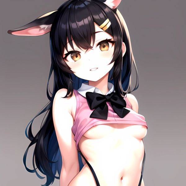 1girl Aardvark Kemono Friends Animal Ears Bare Shoulders Black Bow Black Bowtie Black Hair Bow Bowtie Breasts Brown Eyes Cropped, 2158899463 - AIHentai - aihentai.co on pornsimulated.com