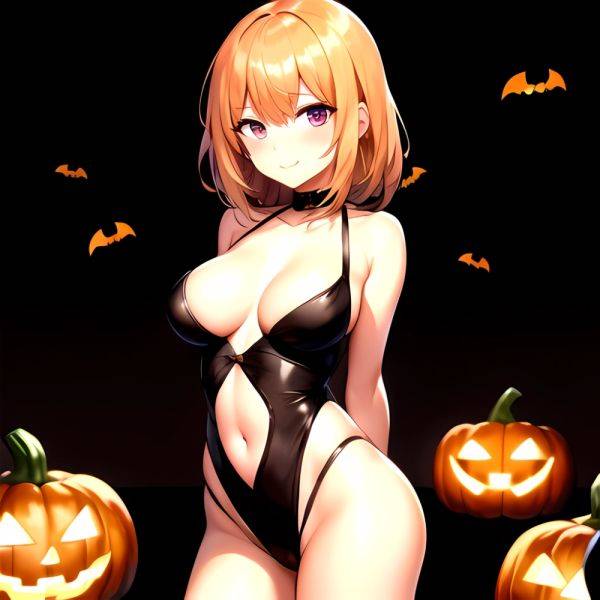 1girl Solo Sexy Outfit Halloween Pumpkins Standing Arms Behind Back, 3840612492 - AIHentai - aihentai.co on pornsimulated.com
