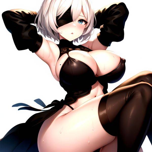 1girl 2b Nier Automata Areola Slip Arms Behind Head Arms Up Ass Expansion Blindfold Blush Breast Expansion Breasts Bursting Brea, 267506089 - AIHentai - aihentai.co on pornsimulated.com