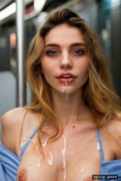 Pale skin, wet body, 18 years old, nude, dripping, cum on breasts - spicy.porn on pornsimulated.com