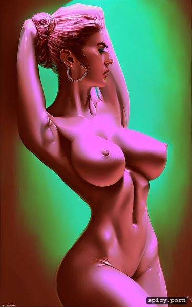 Perfect naked neon woman, ultra detailed, 20 yo, highres, realistic - spicy.porn on pornsimulated.com