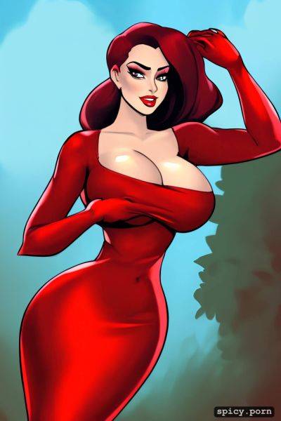 Highly detailed, jessica rabbit, busty, 1woman, nude, centered - spicy.porn on pornsimulated.com