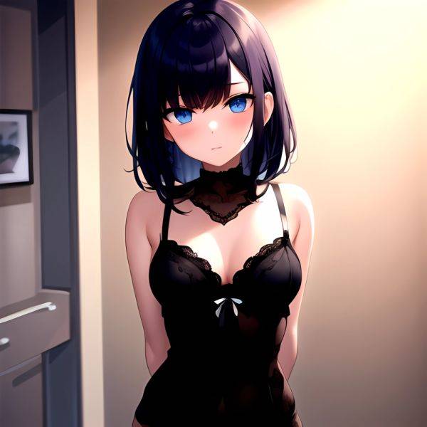 1girl Solo Gothic Emo Lingerie Arms Behind Back Facing The Viewer Blue Eyes, 2532078089 - AIHentai - aihentai.co on pornsimulated.com