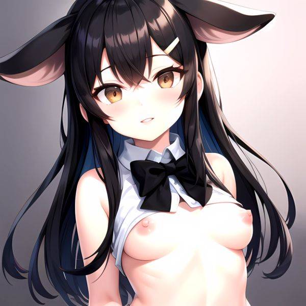 1girl Aardvark Kemono Friends Animal Ears Bare Shoulders Black Bow Black Bowtie Black Hair Bow Bowtie Breasts Brown Eyes Cropped, 1081084334 - AIHentai - aihentai.co on pornsimulated.com