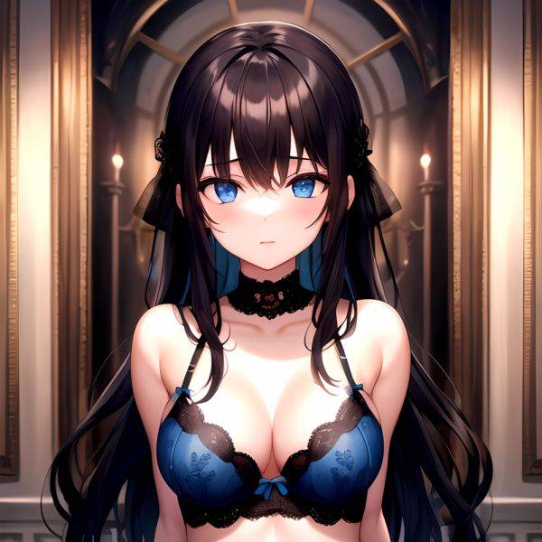 1girl Solo Gothic Emo Lingerie Arms Behind Back Facing The Viewer Blue Eyes, 3516508026 - AIHentai - aihentai.co on pornsimulated.com