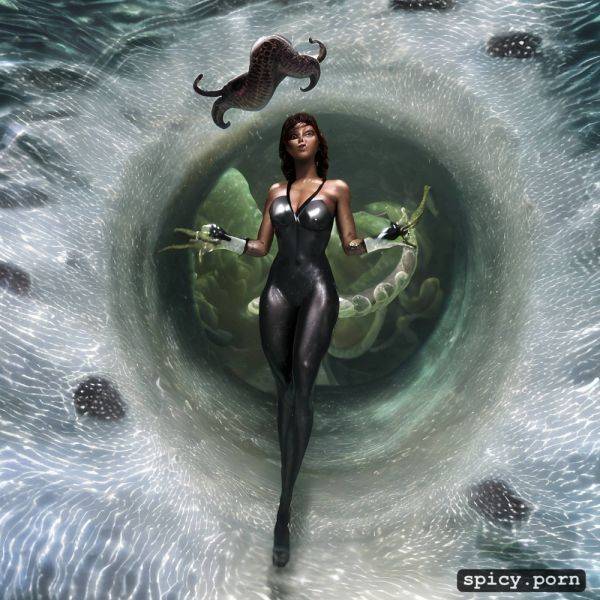 Snakes swimming round scene, underwater scenario in the barriere reef - spicy.porn on pornsimulated.com