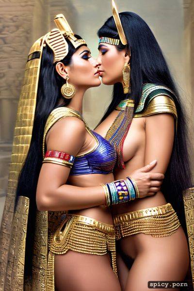 Two women, femdom, lesbians, curvy 30 yo cleopatra, gorgeous face - spicy.porn on pornsimulated.com