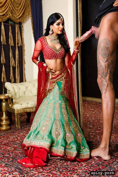Sexy indian bride with short dark hair, ultra realistic photo highly detailed and proportional realistic human face - spicy.porn - India on pornsimulated.com