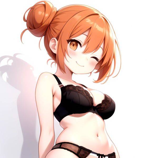 Yuigahama Yui S Mother 1girl Arms Behind Back Black Bra Black Panties Blush Bra Breasts Closed Mouth Hair Between Eyes, 2223878551 - AIHentai - aihentai.co on pornsimulated.com