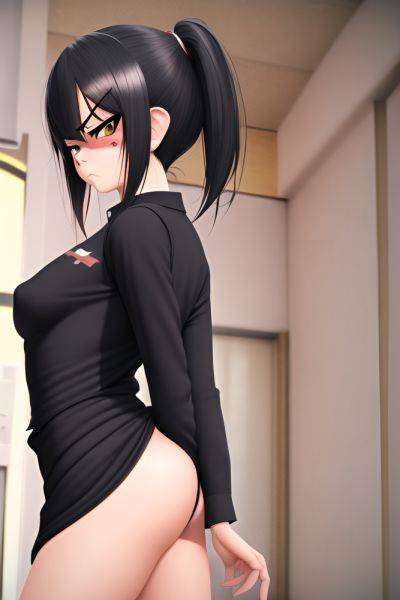 Anime Skinny Small Tits 70s Age Angry Face Black Hair Pixie Hair Style Light Skin 3d Restaurant Back View Gaming Nurse - AI Hentai - aihentai.co on pornsimulated.com