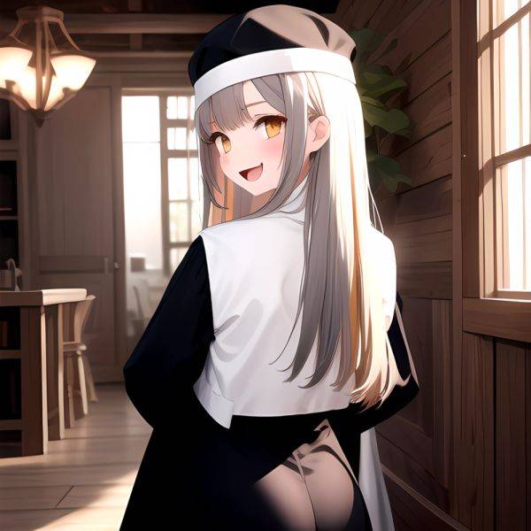 1girl D Black Headwear Black Nails Blonde Hair Blush Breasts Cleavage Grey Hair Large Breasts Long Hair Multicolored Hair Nail, 509278227 - AI Hentai - aihentai.co on pornsimulated.com