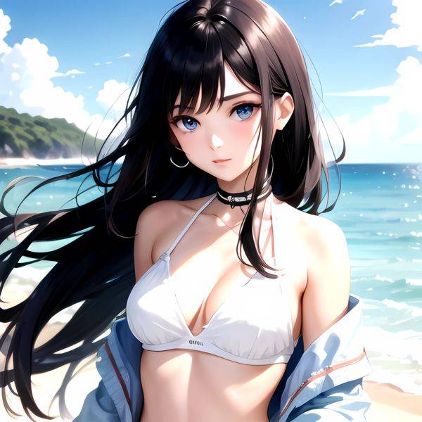 1girl Solo Beach Blue Eyes, 4277335058 - AI Hentai - aihentai.co on pornsimulated.com