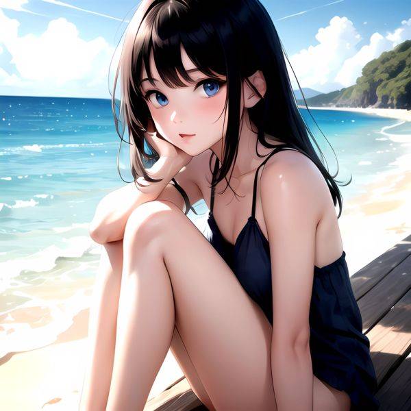 1girl Solo Beach Blue Eyes, 3983948160 - AI Hentai - aihentai.co on pornsimulated.com