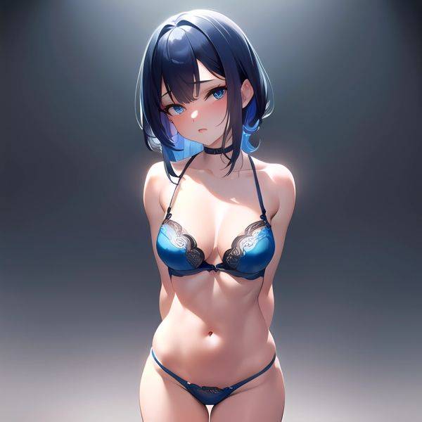 Sexy Lingerie Naughty Blue Hair Blue Eyes Absurdres Blush 1 1 Highres Detail Masterpiece Best Quality Hyper Detailed 8k Best, 4240869245 - AI Hentai - aihentai.co on pornsimulated.com