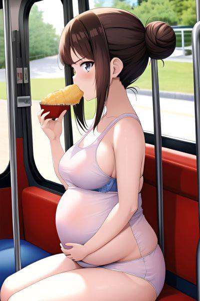 Anime Pregnant Small Tits 70s Age Serious Face Brunette Hair Bun Hair Style Light Skin Film Photo Bus Side View Eating Bra 3662977893123746214 - AI Hentai - aihentai.co on pornsimulated.com