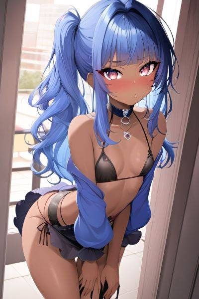 Anime Skinny Small Tits 60s Age Pouting Lips Face Blue Hair Messy Hair Style Dark Skin Skin Detail (beta) Mall Close Up View Bending Over Goth 3663159568141743195 - AI Hentai - aihentai.co on pornsimulated.com