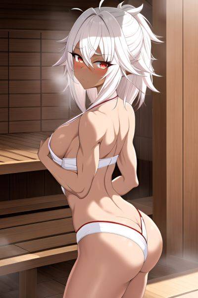 Anime Muscular Small Tits 20s Age Seductive Face White Hair Messy Hair Style Dark Skin Film Photo Sauna Back View Massage Geisha 3663998376685681141 - AI Hentai - aihentai.co on pornsimulated.com