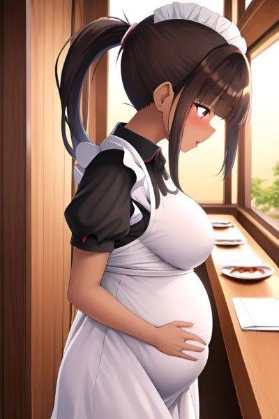 Anime Pregnant Small Tits 40s Age Orgasm Face Brunette Ponytail Hair Style Dark Skin Warm Anime Restaurant Side View Bathing Maid 3664037033539440914 - AI Hentai - aihentai.co on pornsimulated.com