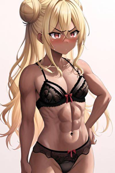 Anime Muscular Small Tits 40s Age Angry Face Blonde Hair Bun Hair Style Dark Skin Watercolor Desert Side View Cumshot Lingerie 3664064091988631971 - AI Hentai - aihentai.co on pornsimulated.com
