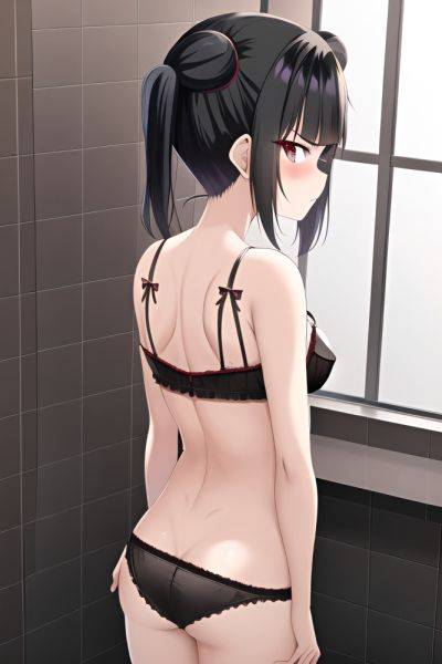 Anime Skinny Small Tits 50s Age Angry Face Black Hair Pigtails Hair Style Dark Skin Dark Fantasy Bathroom Back View On Back Lingerie 3664129804817603042 - AI Hentai - aihentai.co on pornsimulated.com