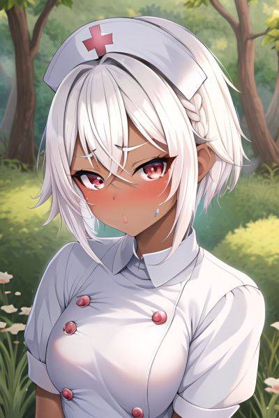 Anime Busty Small Tits 20s Age Pouting Lips Face White Hair Pixie Hair Style Dark Skin Skin Detail (beta) Meadow Close Up View Cumshot Nurse 3664226441583119333 - AI Hentai - aihentai.co on pornsimulated.com