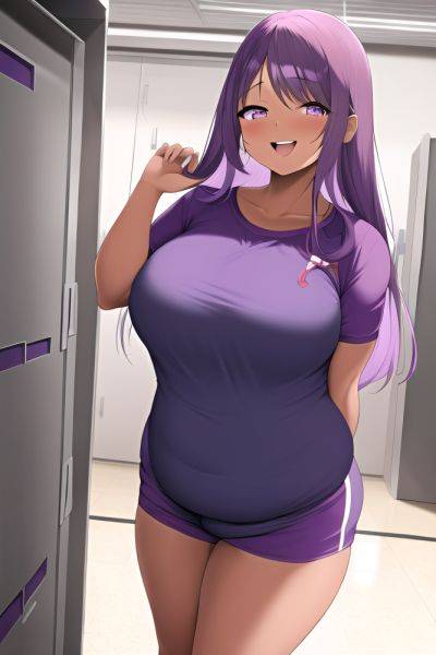 Anime Chubby Small Tits 60s Age Laughing Face Purple Hair Straight Hair Style Dark Skin Soft + Warm Locker Room Close Up View Working Out Geisha 3664350134495430387 - AI Hentai - aihentai.co on pornsimulated.com