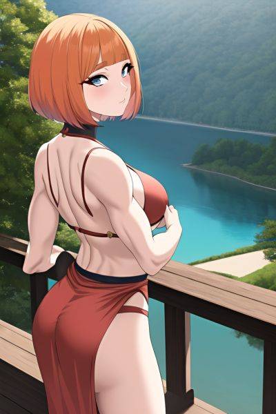 Anime Muscular Small Tits 60s Age Seductive Face Ginger Bobcut Hair Style Light Skin Painting Lake Back View On Back Geisha 3664508620566580795 - AI Hentai - aihentai.co on pornsimulated.com