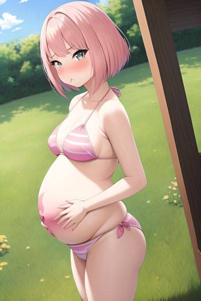 Anime Pregnant Small Tits 60s Age Pouting Lips Face Pink Hair Bobcut Hair Style Light Skin Painting Meadow Side View Gaming Bikini 3664535677085162579 - AI Hentai - aihentai.co on pornsimulated.com