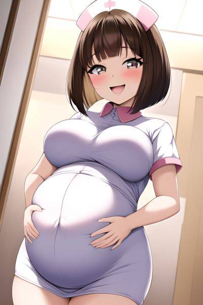 Anime Pregnant Small Tits 60s Age Laughing Face Brunette Bobcut Hair Style Light Skin Soft + Warm Mall Close Up View T Pose Nurse 3664837185569649336 - AI Hentai - aihentai.co on pornsimulated.com
