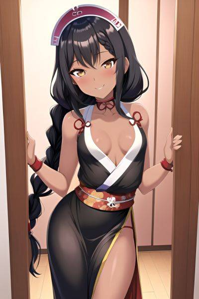 Anime Skinny Small Tits 80s Age Happy Face Black Hair Braided Hair Style Dark Skin Vintage Changing Room Front View Cooking Geisha 3664864244407253495 - AI Hentai - aihentai.co on pornsimulated.com