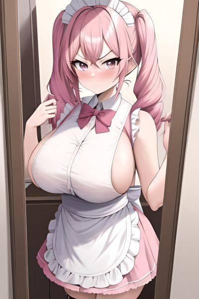 Anime Skinny Huge Boobs 18 Age Serious Face Pink Hair Pigtails Hair Style Light Skin Mirror Selfie Bus Back View On Back Maid 3665065246747810662 - AI Hentai - aihentai.co on pornsimulated.com