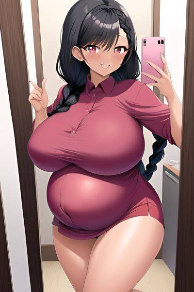 Anime Pregnant Huge Boobs 20s Age Happy Face Black Hair Braided Hair Style Dark Skin Mirror Selfie Hospital Side View Jumping Mini Skirt 3665107769443528469 - AI Hentai - aihentai.co on pornsimulated.com